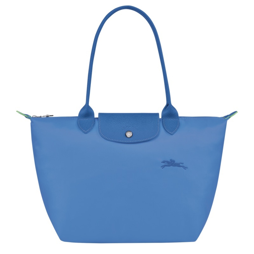 Longchamp Le Pliage Medium Tote Bag in Cornflower Blue NWT